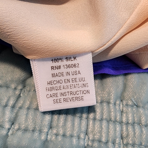 Lavender Brown Blue Silk Tank Top Size Small NWOT - Picture 5 of 6